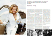 Honor Blackman as Bond girl Pussy Galore